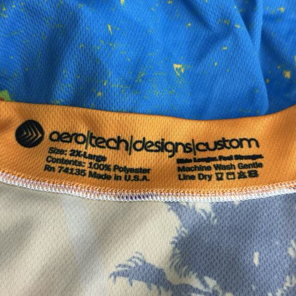 Aero tech Designs California Cycling Jersey 2XL Sunset Palm Trees USA - Picture 4 of 4